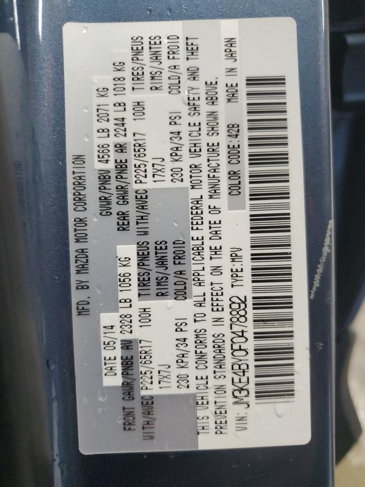 2015 Mazda Cx-5 Sport VIN: JM3KE4BY0F0478892 Lot: 82473935