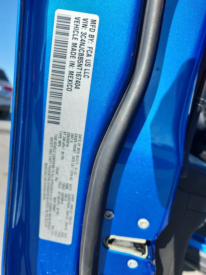 2022 Jeep Compass Latitude VIN: 3C4NJCBB5NT167404 Lot: 85160305