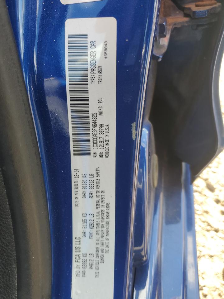 2015 Chrysler 200 Limited VIN: 1C3CCCAB3FN644825 Lot: 85735875