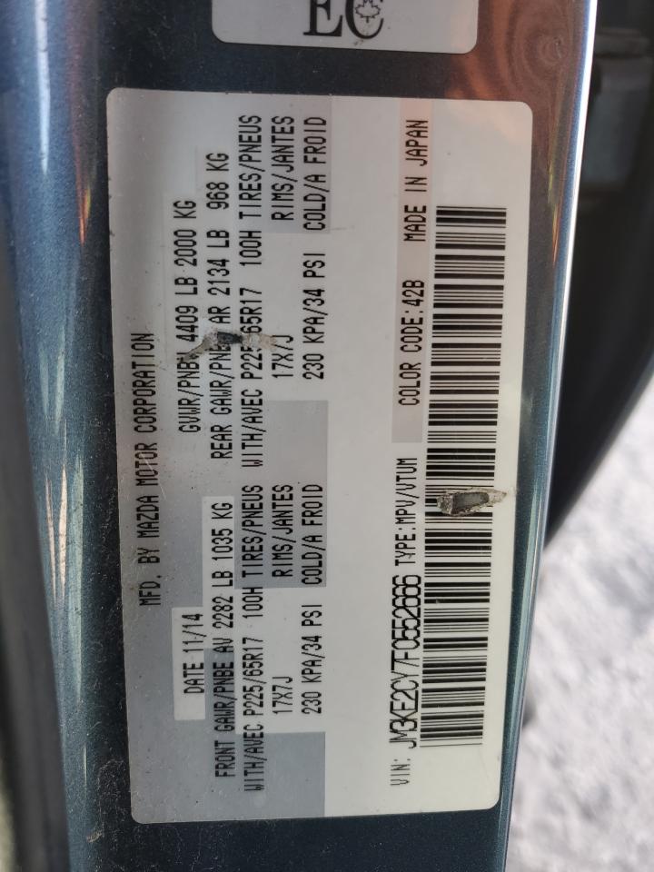 2015 Mazda Cx-5 Touring VIN: JM3KE2CY7F0552666 Lot: 90252305