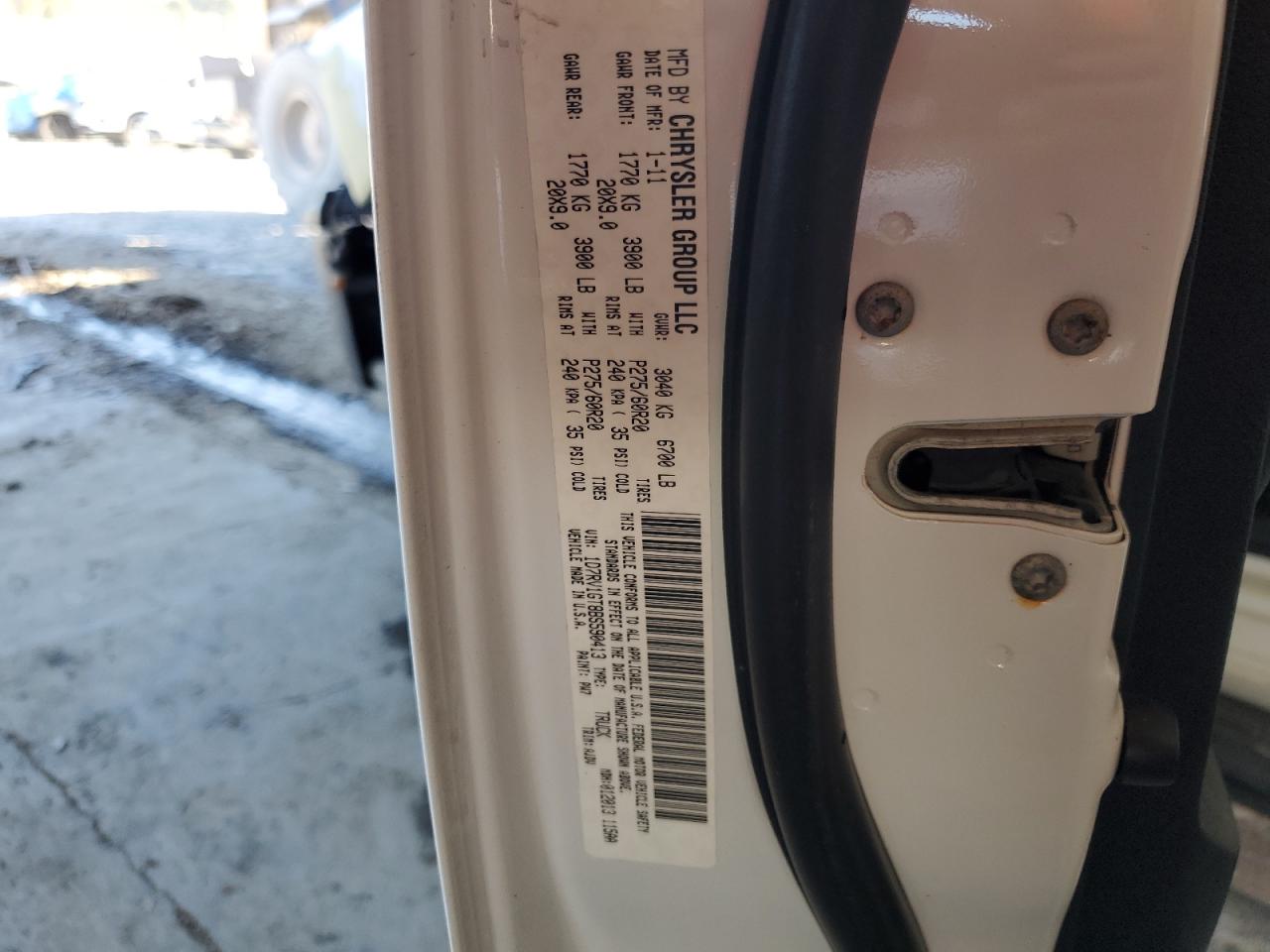 2011 Dodge Ram 1500 VIN: 1D7RV1GT8BS590413 Lot: 86124425