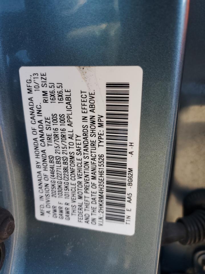 2014 Honda Cr-V Lx VIN: 2HKRM4H35EH615526 Lot: 86474985