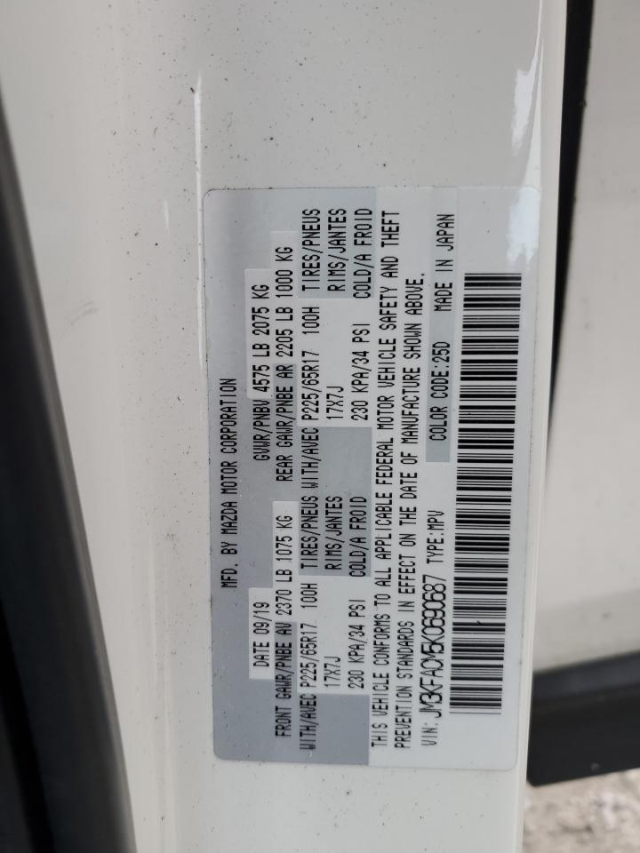 2019 Mazda Cx-5 Touring VIN: JM3KFACM5K0690687 Lot: 90706115