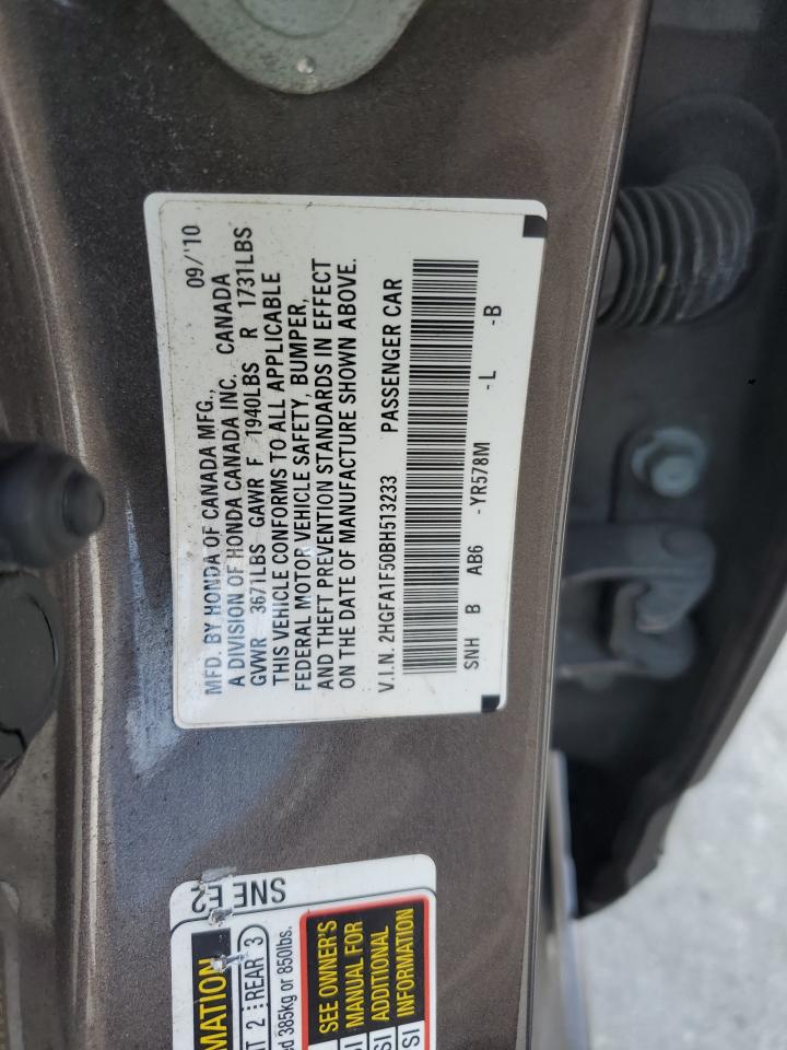 2011 Honda Civic Lx VIN: 2HGFA1F50BH513233 Lot: 82319755