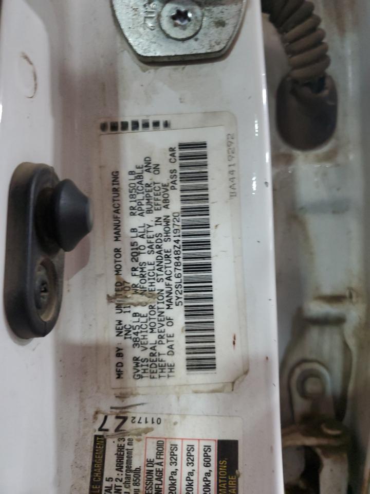 2008 Pontiac Vibe VIN: 5Y2SL67848Z419720 Lot: 86628575