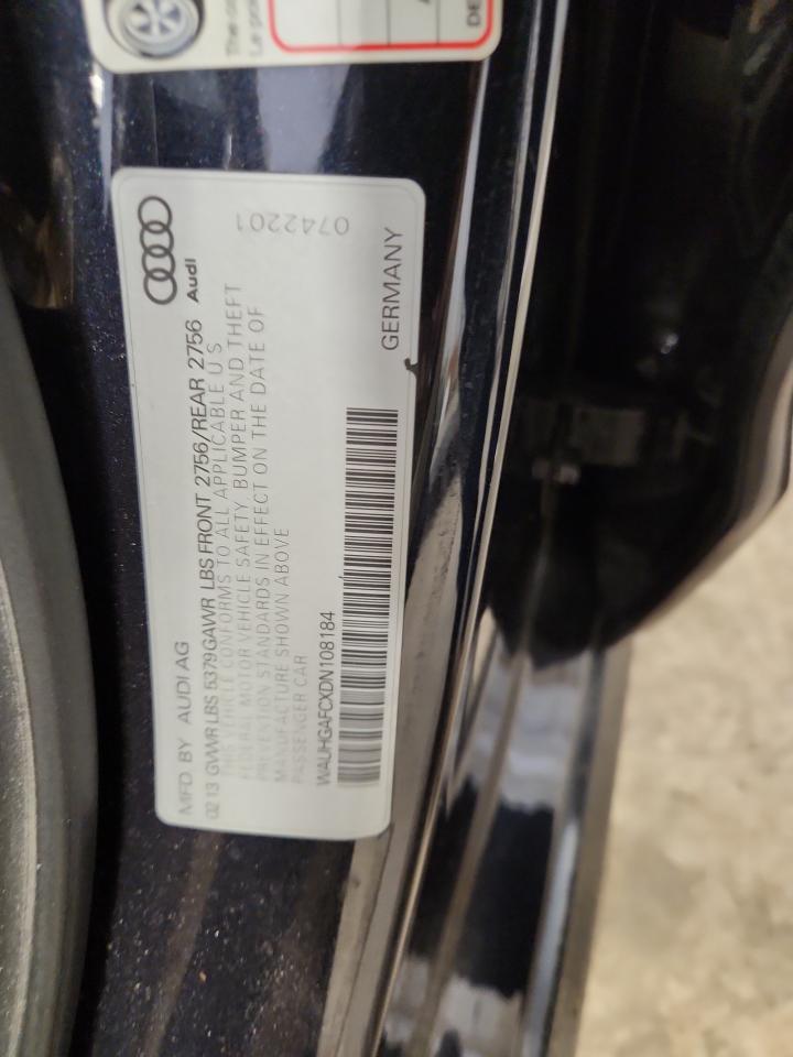 2013 Audi A6 Prestige VIN: WAUHGAFCXDN108184 Lot: 82581135
