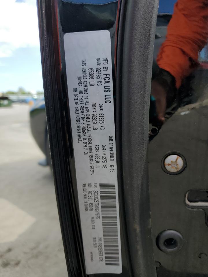 2019 Dodge Challenger R/T VIN: 2C3CDZBT5KH677075 Lot: 81687245