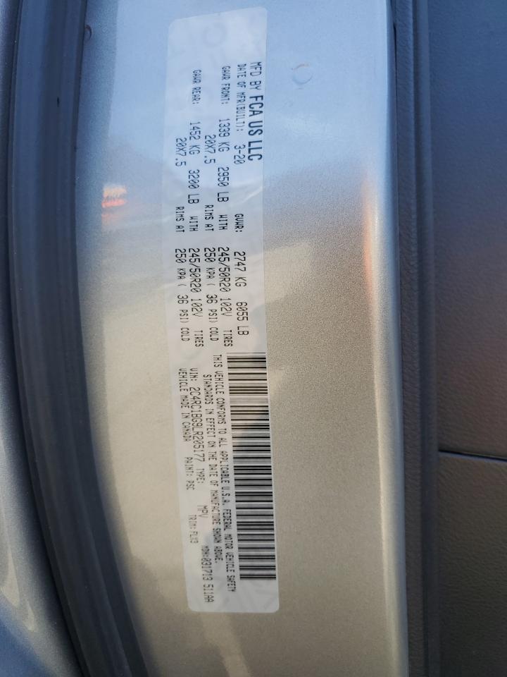 2020 Chrysler Pacifica Touring L VIN: 2C4RC1BG9LR205177 Lot: 84585185