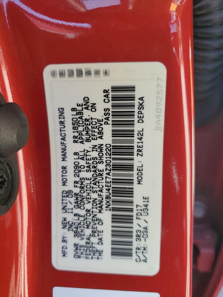 2010 Toyota Corolla Base VIN: 1NXBU4EE7AZ301220 Lot: 84569605