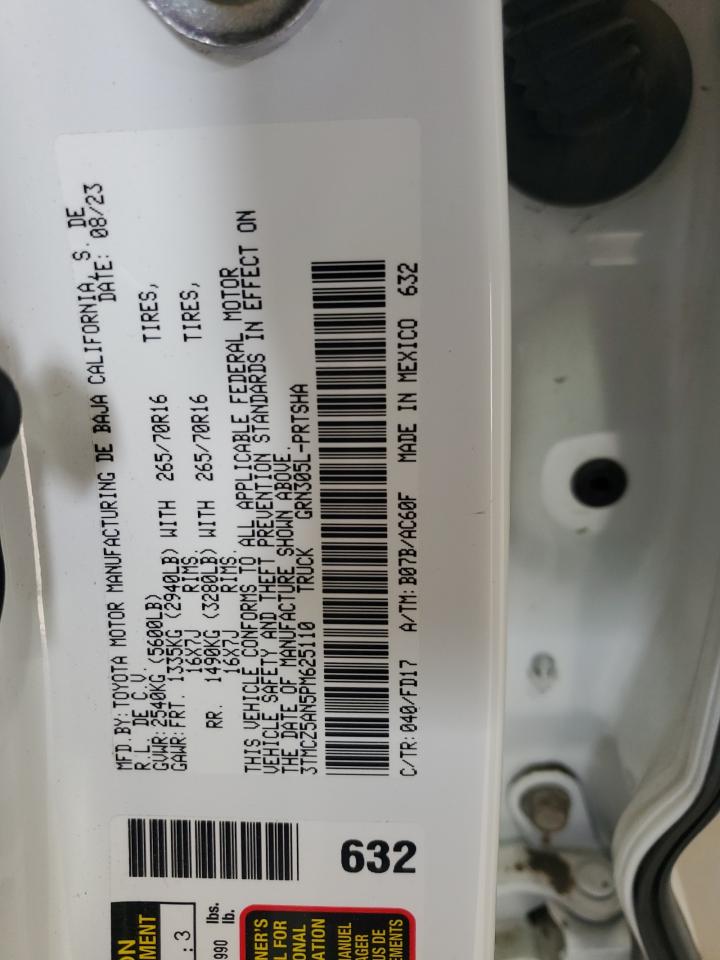 2023 Toyota Tacoma Double Cab VIN: 3TMCZ5AN5PM625110 Lot: 82304995