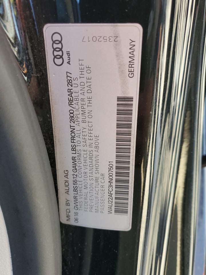 2017 Audi A7 Prestige VIN: WAU22AFC3HN007501 Lot: 82605515