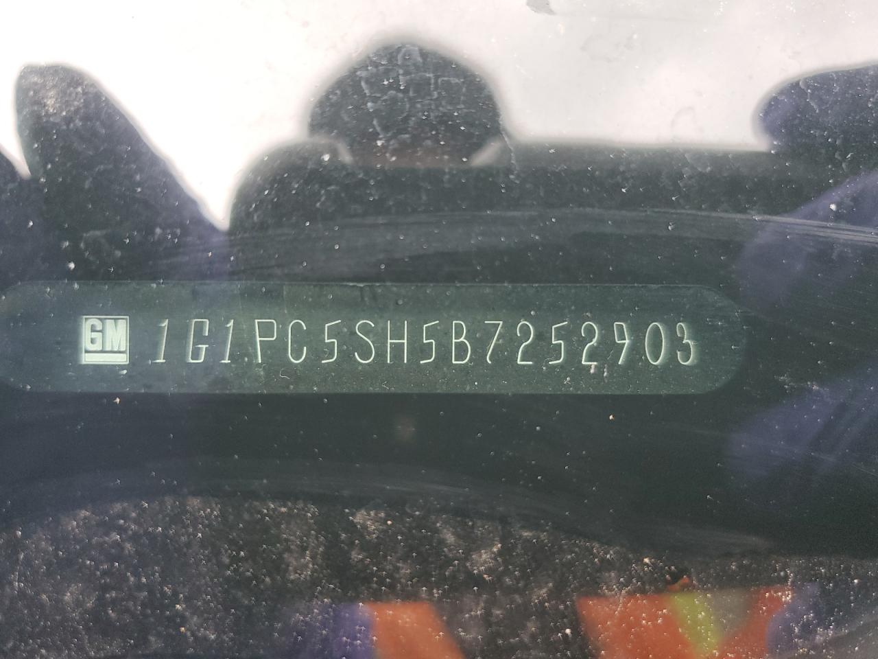 2011 Chevrolet Cruze Ls VIN: 1G1PC5SH5B7252903 Lot: 85578365