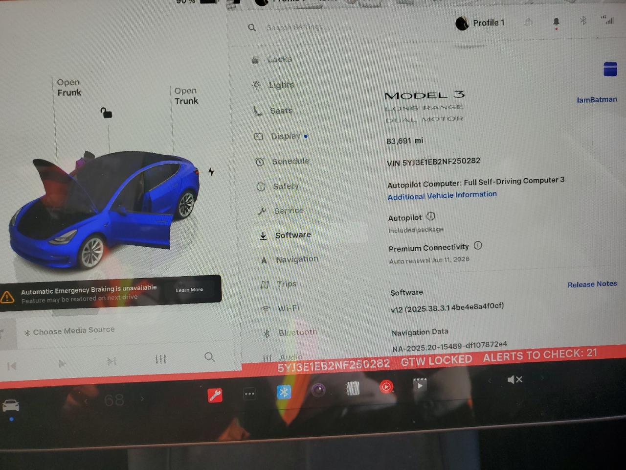 2022 Tesla Model 3 VIN: 5YJ3E1EB2NF250282 Lot: 90372795