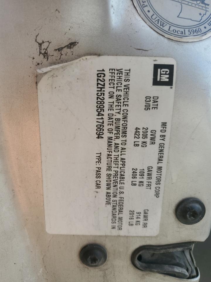 2005 Pontiac G6 Gt VIN: 1G2ZH528954176694 Lot: 82379085