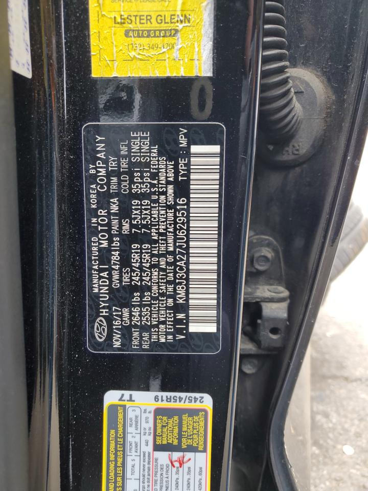 2018 Hyundai Tucson Value VIN: KM8J3CA27JU629516 Lot: 86463565