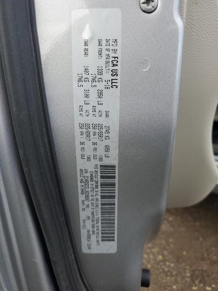 2018 Dodge Grand Caravan Sxt VIN: 2C4RDGCG1JR298207 Lot: 91048115