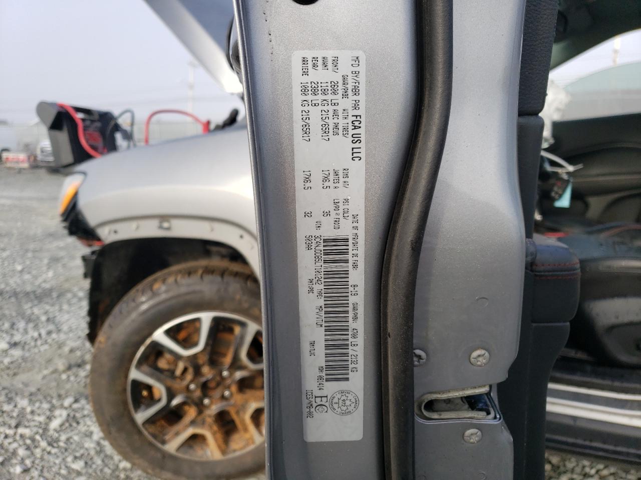 2020 Jeep Compass Trailhawk VIN: 3C4NJDDB5LT101242 Lot: 89853755