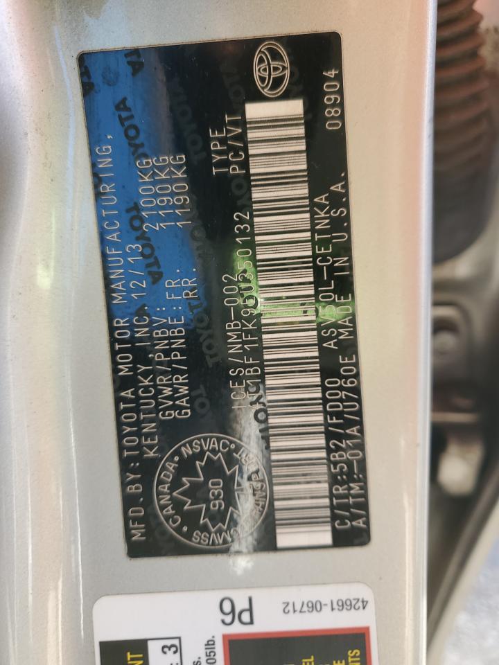 2014 Toyota Camry L VIN: 4T1BF1FK9EU350132 Lot: 84403685