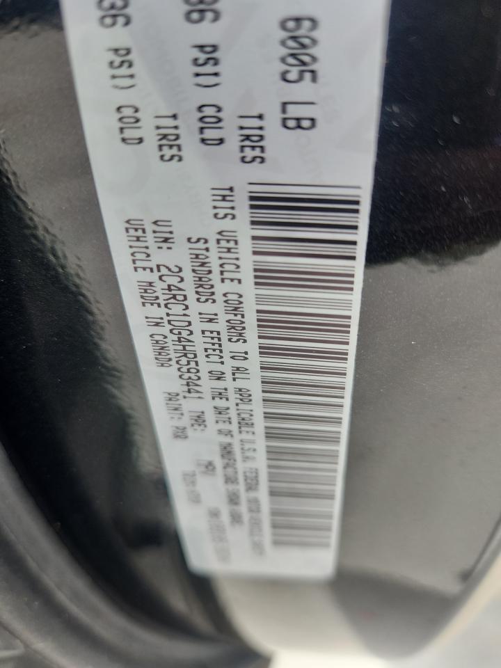 2017 Chrysler Pacifica Touring VIN: 2C4RC1DG4HR593441 Lot: 84804835