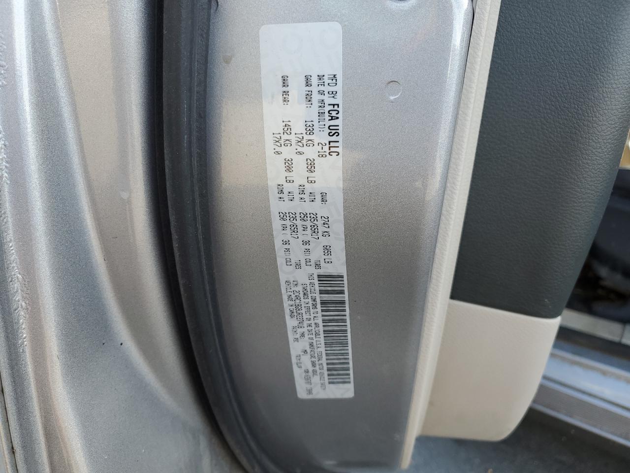 2018 Chrysler Pacifica Touring L VIN: 2C4RC1BG9JR227418 Lot: 89510945