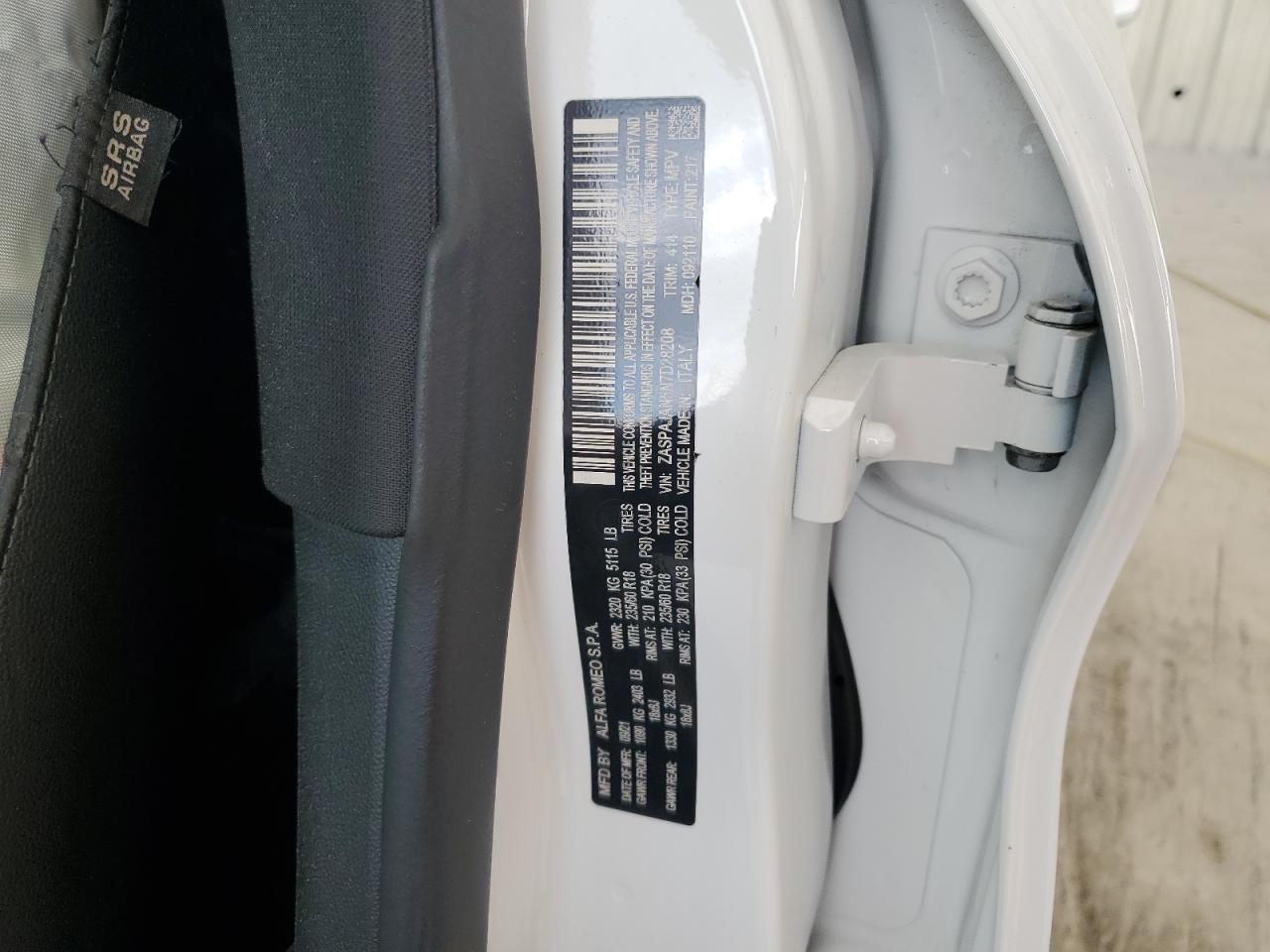 2022 Alfa Romeo Stelvio VIN: ZASPAJAN5N7D28208 Lot: 86337675