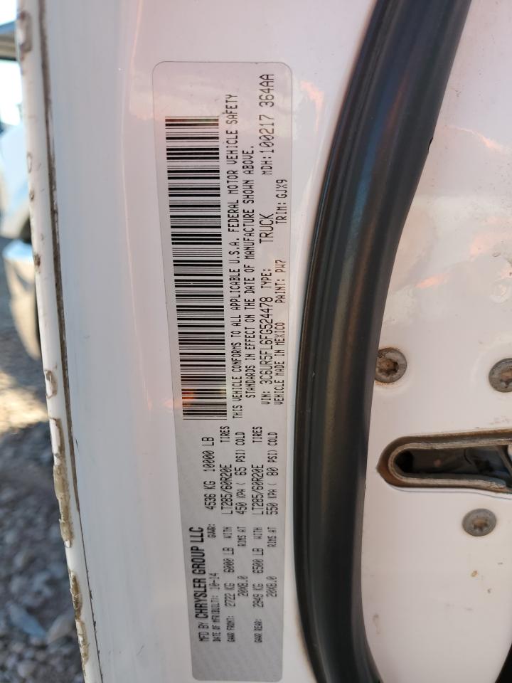 2015 Ram 2500 Laramie VIN: 3C6UR5FL6FG524478 Lot: 90913865