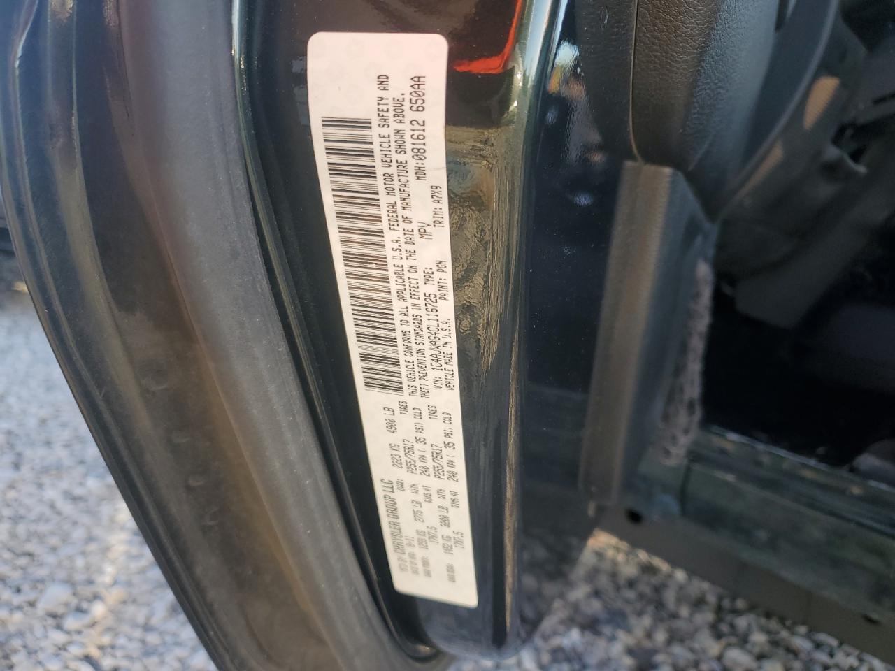 2012 Jeep Wrangler Sport VIN: 1C4AJWAG4CL116725 Lot: 86132875