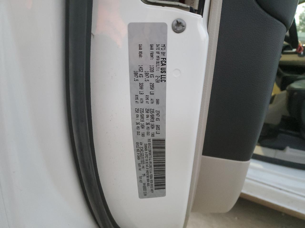 2020 Chrysler Pacifica Limited VIN: 2C4RC1GG3LR173223 Lot: 87007125