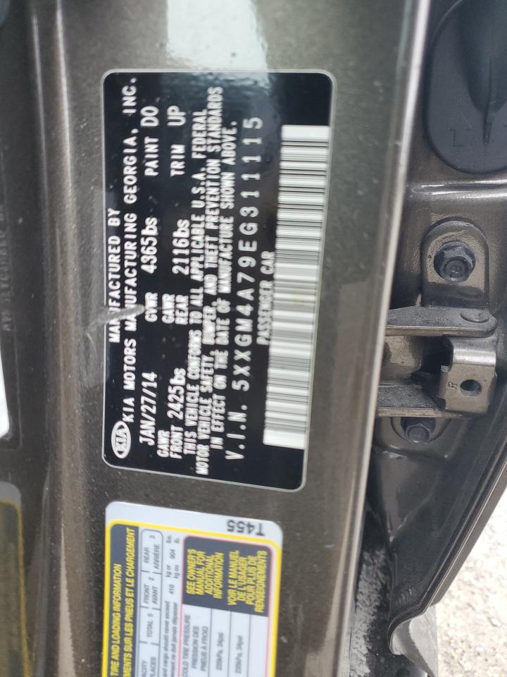 2014 Kia Optima Lx VIN: 5XXGM4A79EG311115 Lot: 86237565