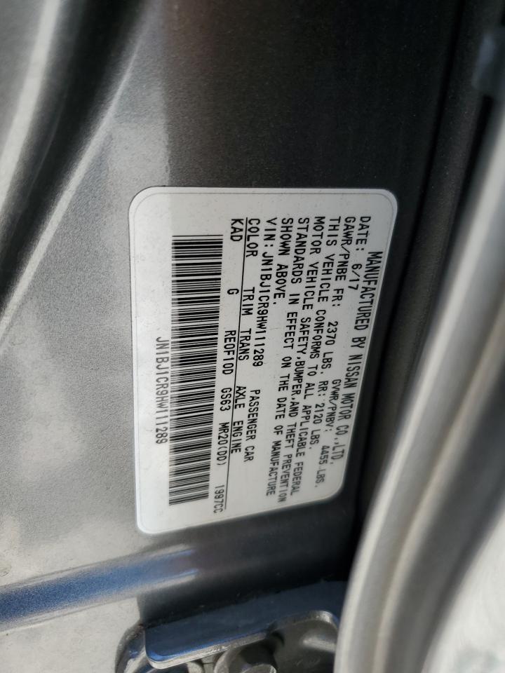 2017 Nissan Rogue Sport S VIN: JN1BJ1CR9HW111289 Lot: 81978935