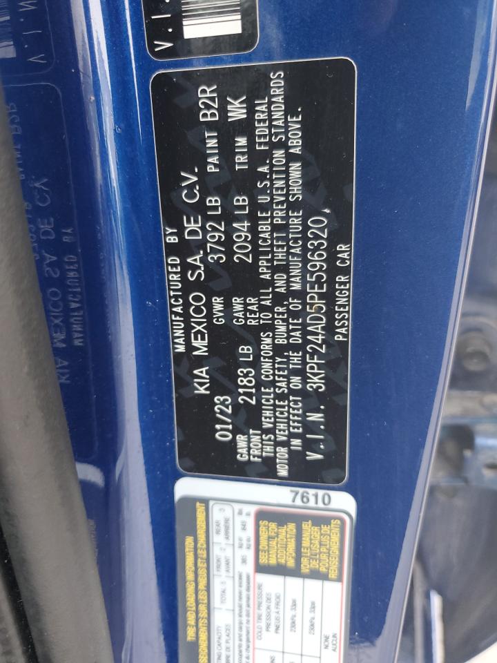 2023 Kia Forte Lx VIN: 3KPF24AD5PE596320 Lot: 90303045
