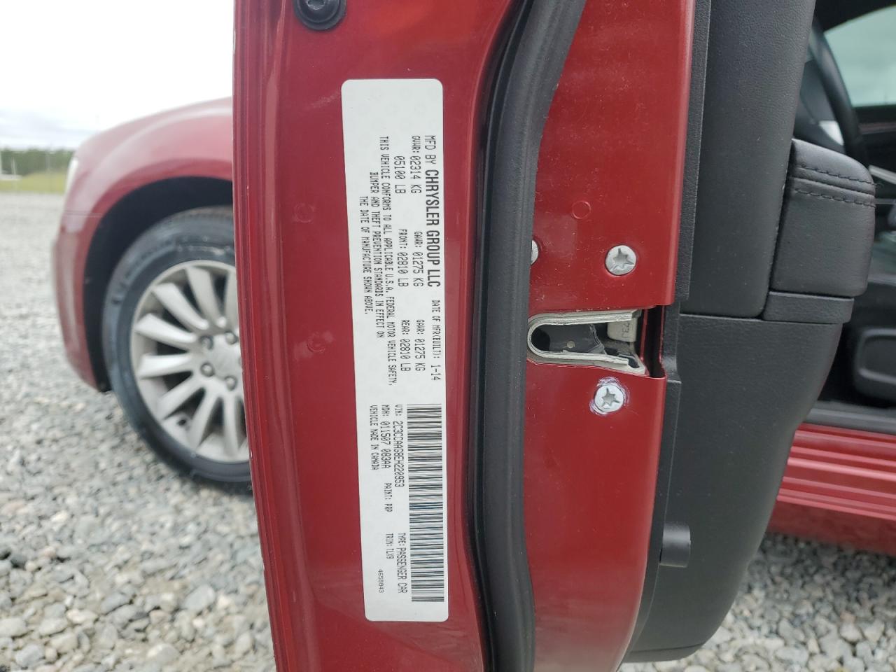 2014 Chrysler 300 VIN: 2C3CCAAG8EH220953 Lot: 90840115