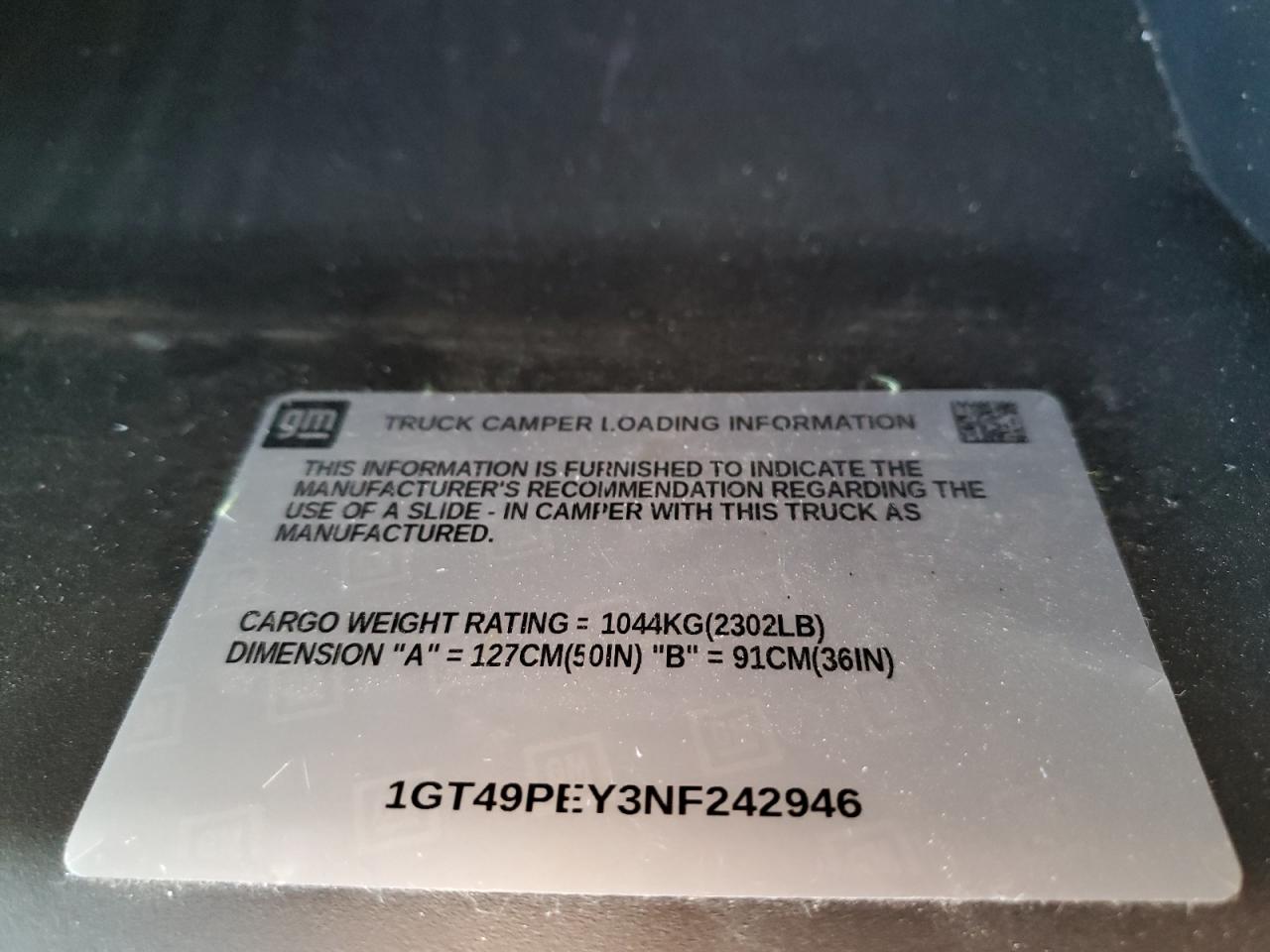 2022 GMC Sierra K2500 At4 VIN: 1GT49PEY3NF242946 Lot: 90771445