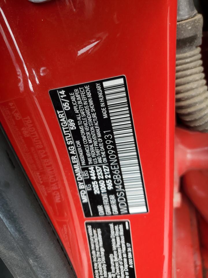 2014 Mercedes-Benz Cla 250 4Matic VIN: WDDSJ4GB6EN099931 Lot: 84576215