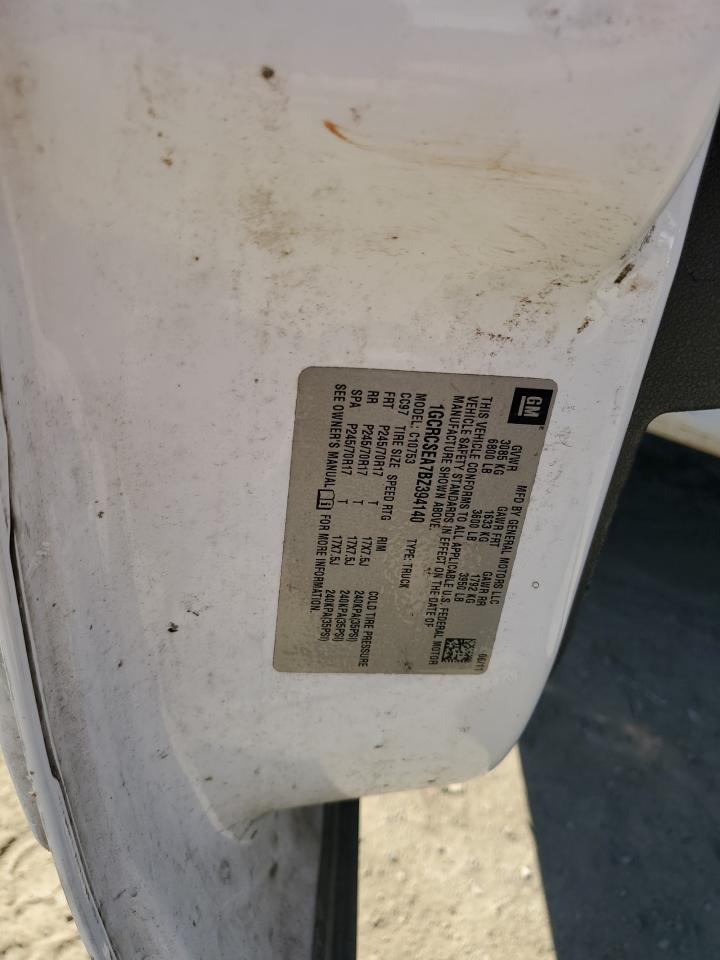 2011 Chevrolet Silverado C1500 Lt VIN: 1GCRCSEA7BZ394140 Lot: 87486675