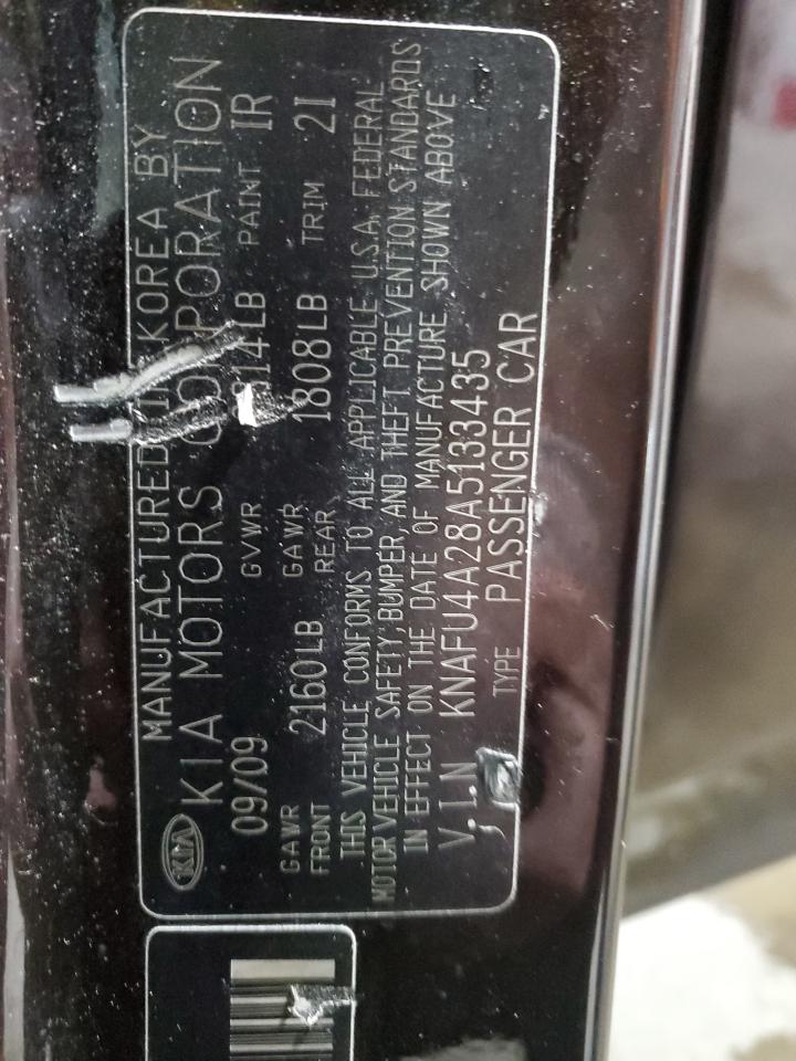 2010 Kia Forte Ex VIN: KNAFU4A28A5133435 Lot: 90113655