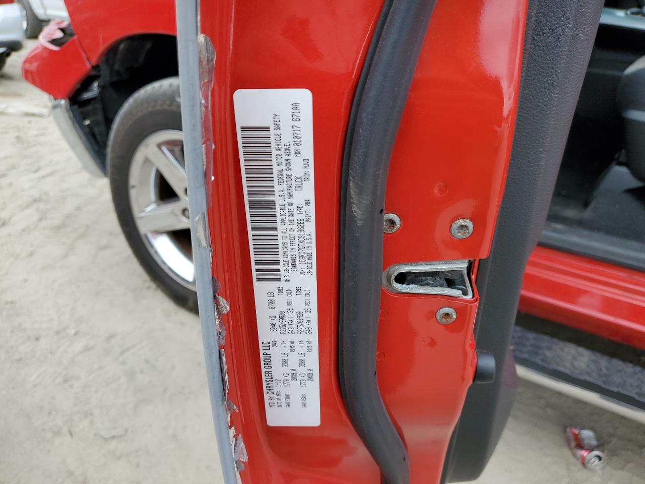 2012 Dodge Ram 1500 Slt VIN: 1C6RD7GTXCS196288 Lot: 89917295