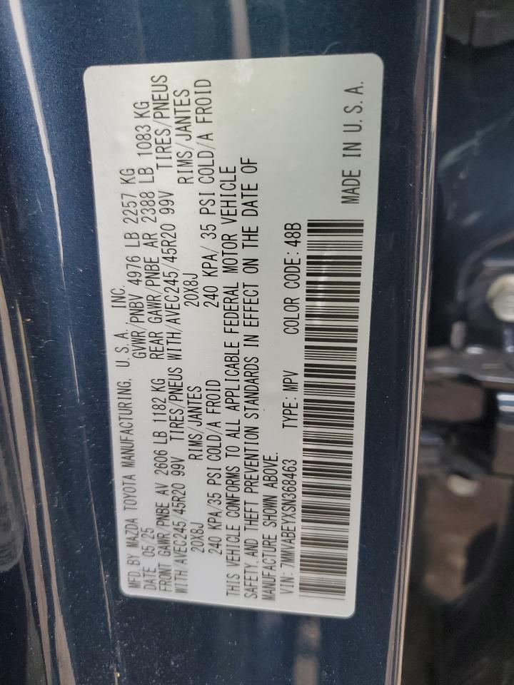 2025 Mazda Cx-50 Premium Plus VIN: 7MMVABEYXSN368463 Lot: 89834835