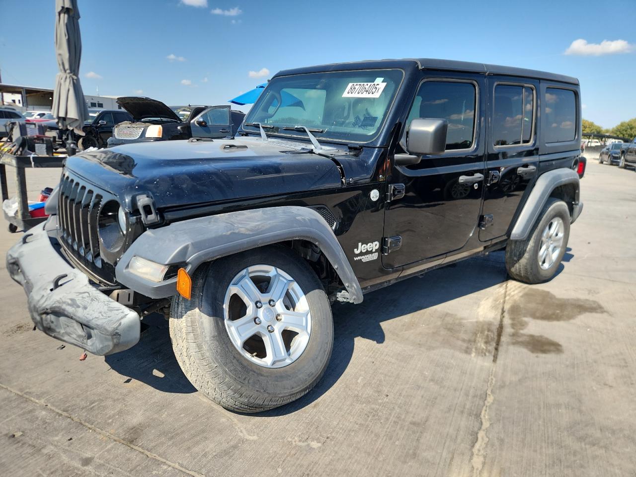 2019 Jeep Wrangler Unlimited Sport black null gas 1C4HJXDG9KW556906 photo #1