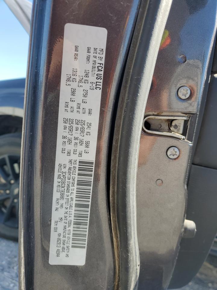 2019 Dodge Journey Se VIN: 3C4PDDBG3KT838081 Lot: 85388575