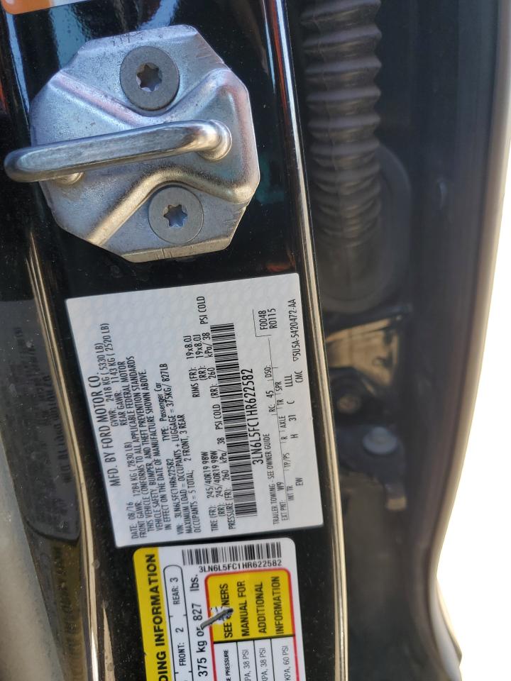 2017 Lincoln Mkz Reserve VIN: 3LN6L5FC1HR622582 Lot: 85567325