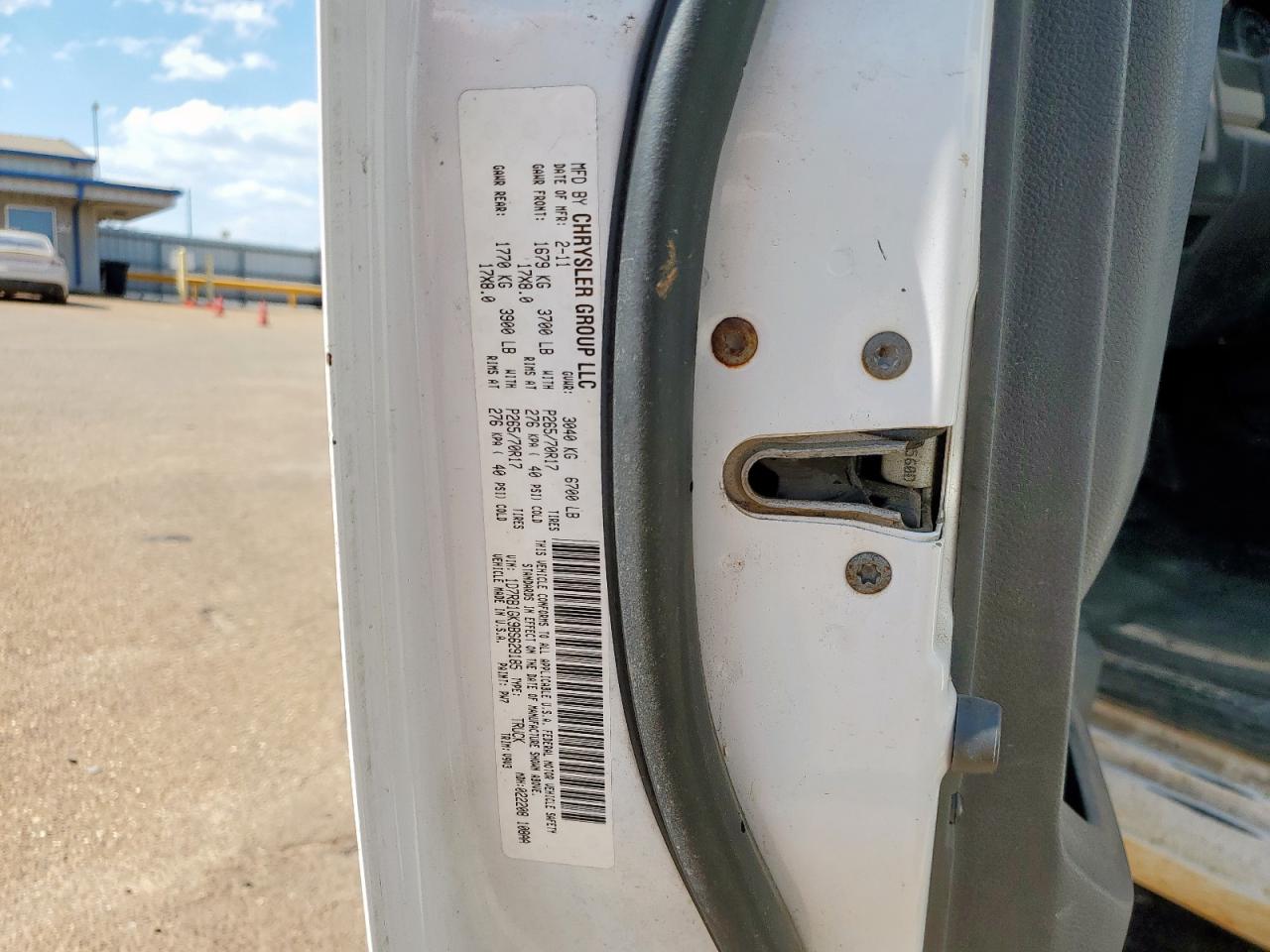 2011 Dodge Ram 1500 VIN: 1D7RB1GK9BS629185 Lot: 85367625