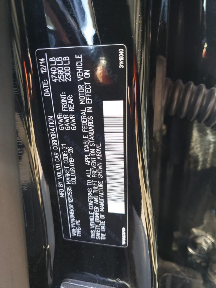 2015 Volvo V60 Premier VIN: YV140MEKXF1252595 Lot: 86079415