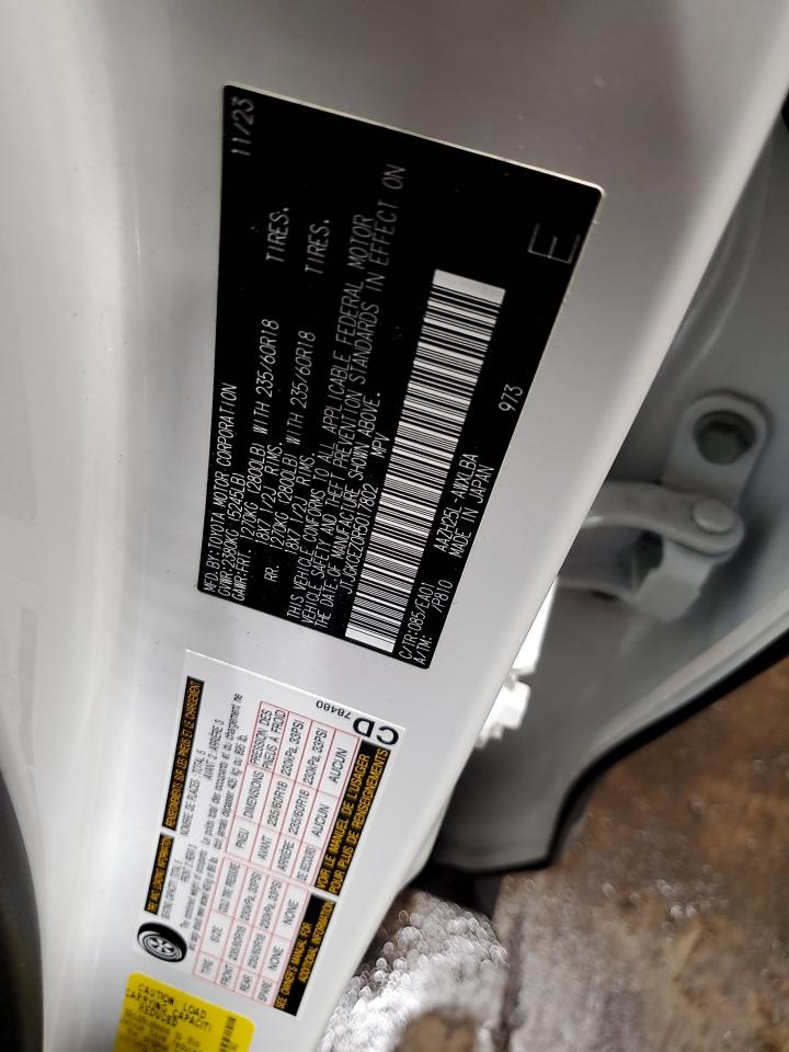 2024 Lexus Nx 350H Base VIN: JTJGKCEZ0R5017802 Lot: 86339935