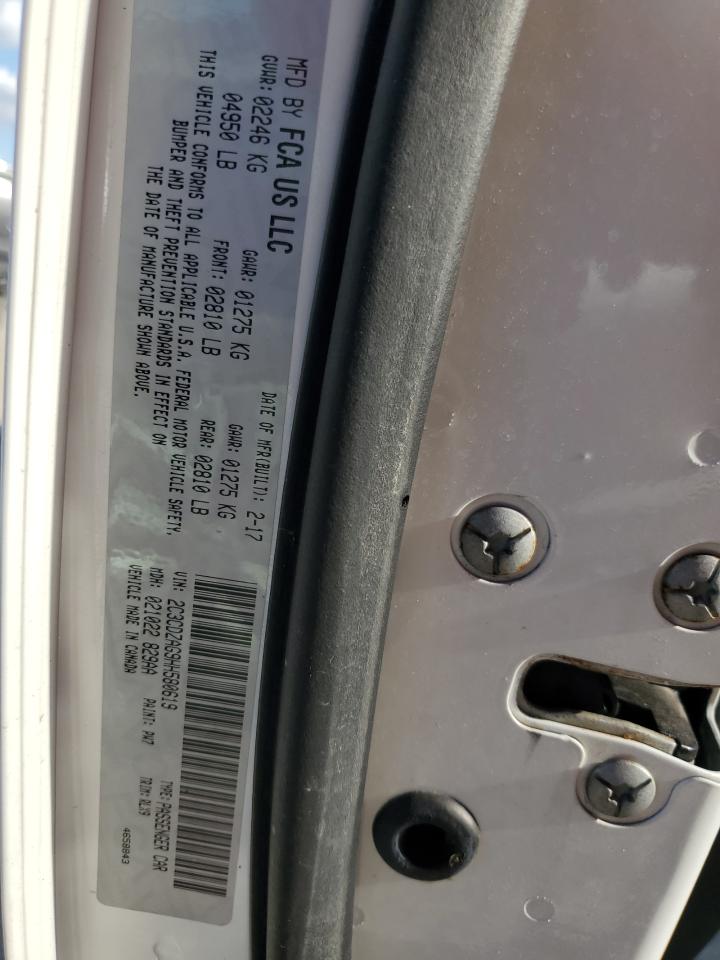 2017 Dodge Challenger Sxt VIN: 2C3CDZAG9HH580619 Lot: 86878705