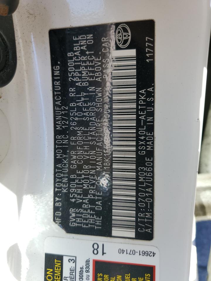 2013 Toyota Avalon Base VIN: 4T1BK1EBXDU011004 Lot: 82652755