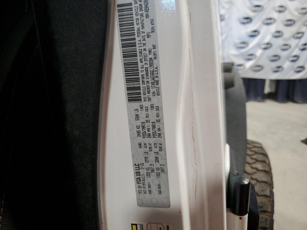 2016 Jeep Wrangler Unlimited Sahara VIN: 1C4BJWEG6GL199594 Lot: 87466275