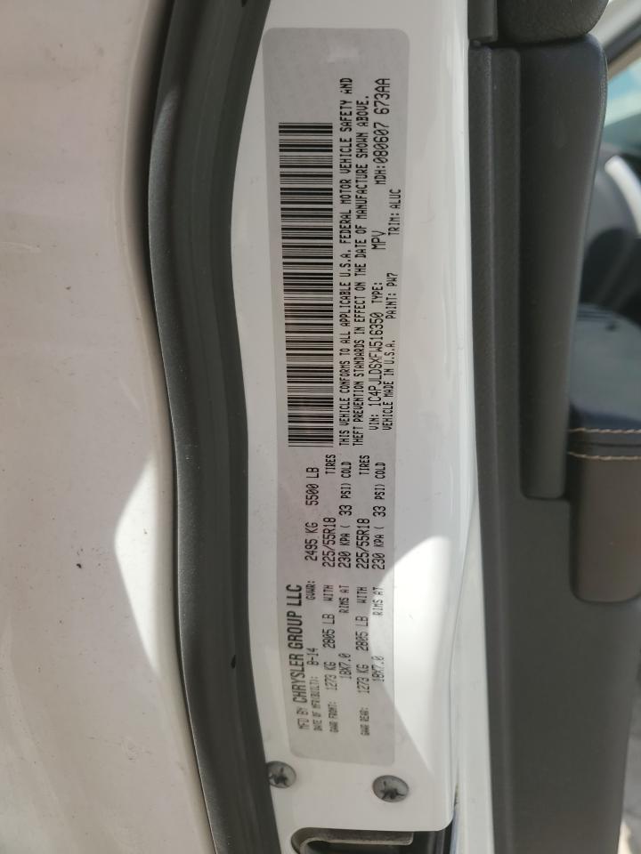 2015 Jeep Cherokee Limited VIN: 1C4PJLDSXFW516350 Lot: 82644135