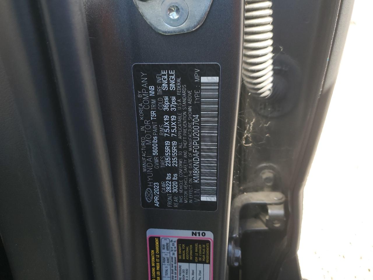 2023 Hyundai Ioniq 5 Sel VIN: KM8KNDAF0PU200704 Lot: 89551895