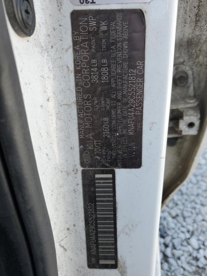 2012 Kia Forte Ex VIN: KNAFU4A29C5521812 Lot: 90312705